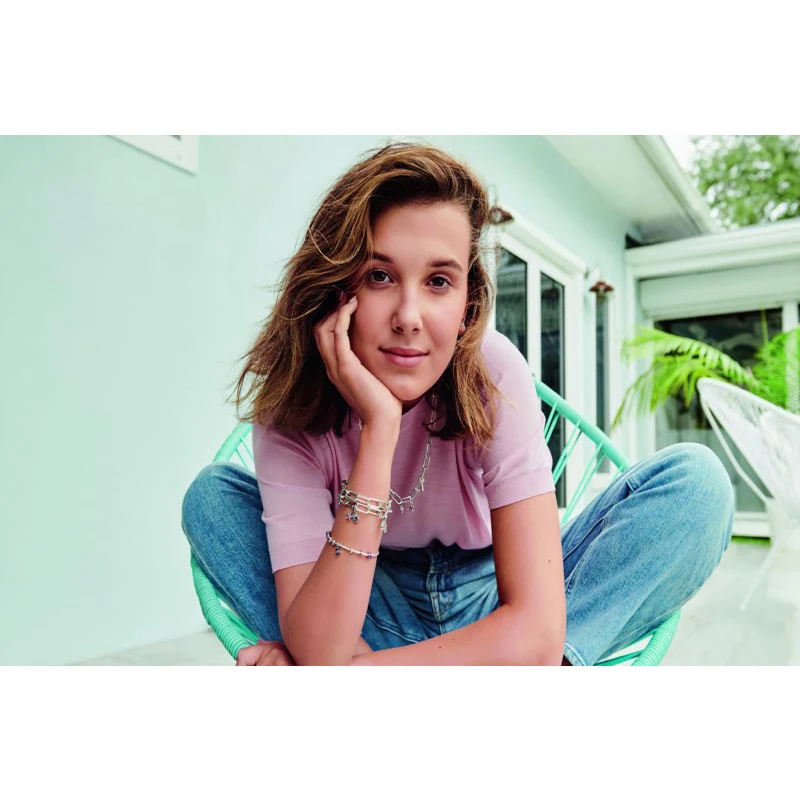 Millie Bobby Brown Poster Wall For Living Room Art Poster Decoration Canvas Fabric Bright Colors No Frame Morden Print Wall