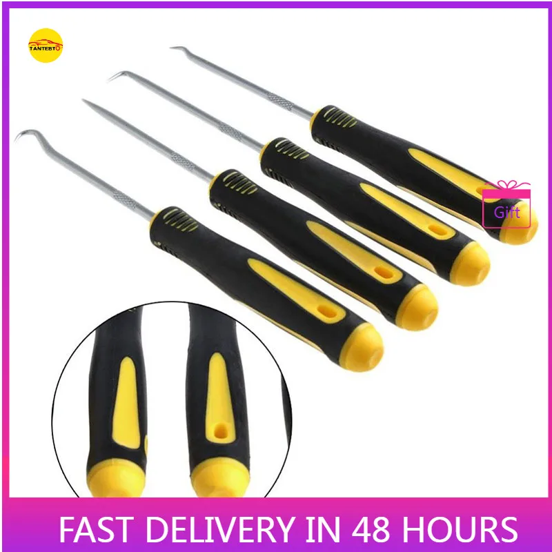 4pcs Hook Tool Scraper Oil Seal Set Rubber Extractor O Ring  Screwdriver   Remover