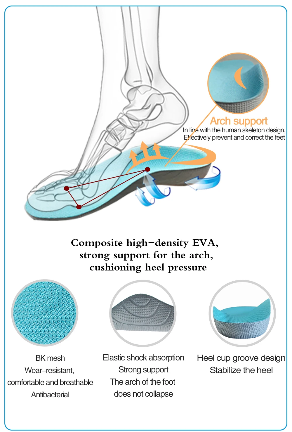 Ortoluckland Children Shoes Boys Girl Orthopedic Summer Sandals Kids Toddler Light EVA Bottom Flatfeet Footwear 3 to 8Years Age