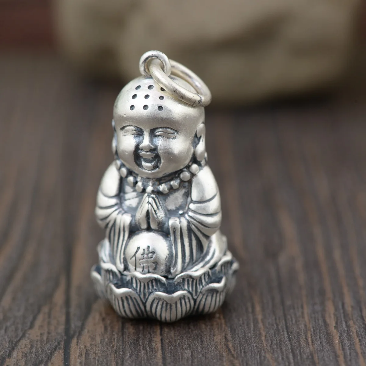 

BOCAI New Pure s990 Silver Jewelry Man and Woman Pendants Retro Lotus Buddha Boy Good Luck Gawu Box Pendant Free Shipping