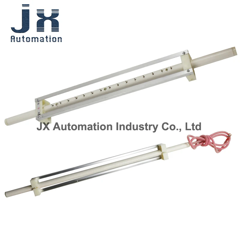 Effective Length 30cm Industrial Static Bar Elimination Rod Static Rack with High-voltage Line & 2pcs Round Hole Type Fasteners