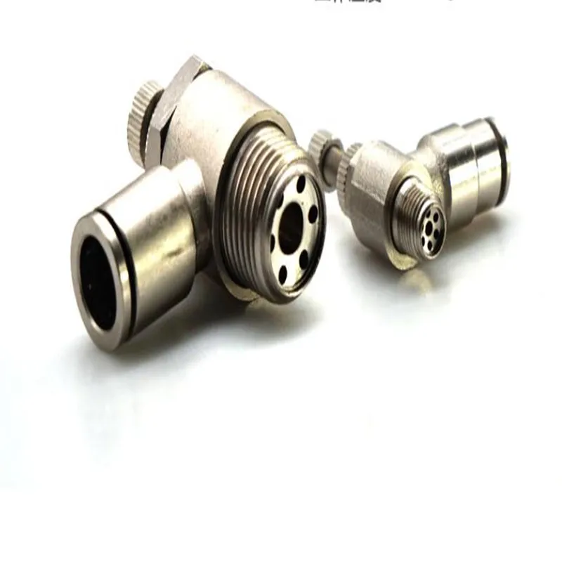 

All-copper Nickel-plated Cylinder Speed Control Joint SL10-04 SL12 High Temperature Resistant Pressure Metal Throttle Valve