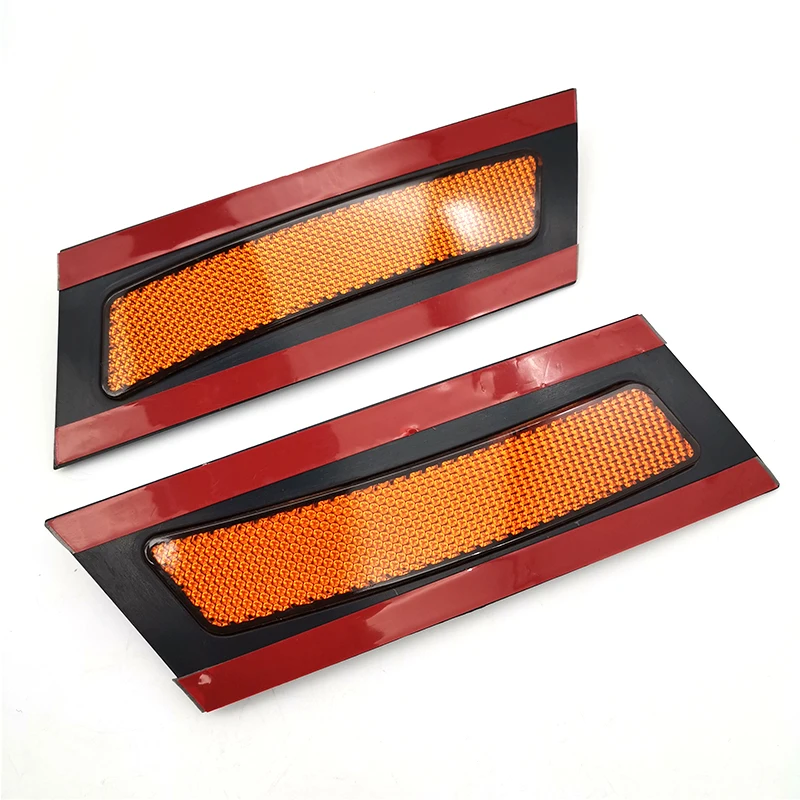 2pcs Yellow Car Front Bumper Reflector Side Marker Lights For 2007-2010 BMW E70 X5