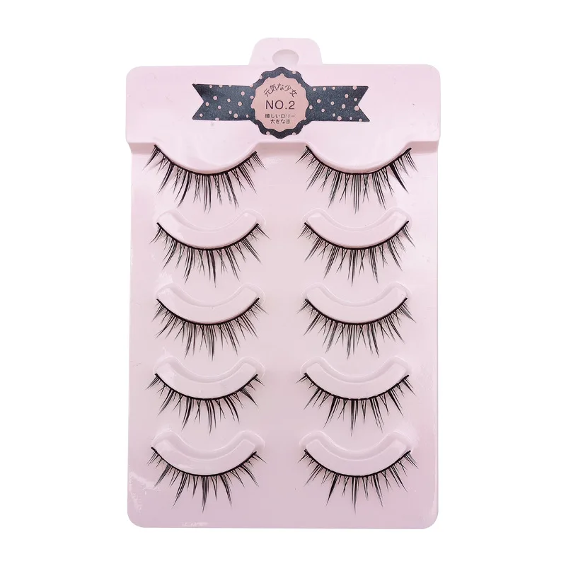 5 Pairs Fairy False Eyelashes Cos Makeup False Eyelashes Little Devil Big Eyes Barbie Naturally Thick Japanese Lolita Eyelashes