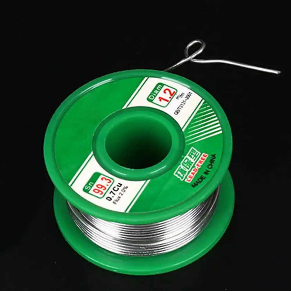 50g 0.5-2mm Solder Tin Wire Eco-friendly Low Melting Point No Clean Needed SN99.3CU0.7 Lead-free Soldering Tin Wire