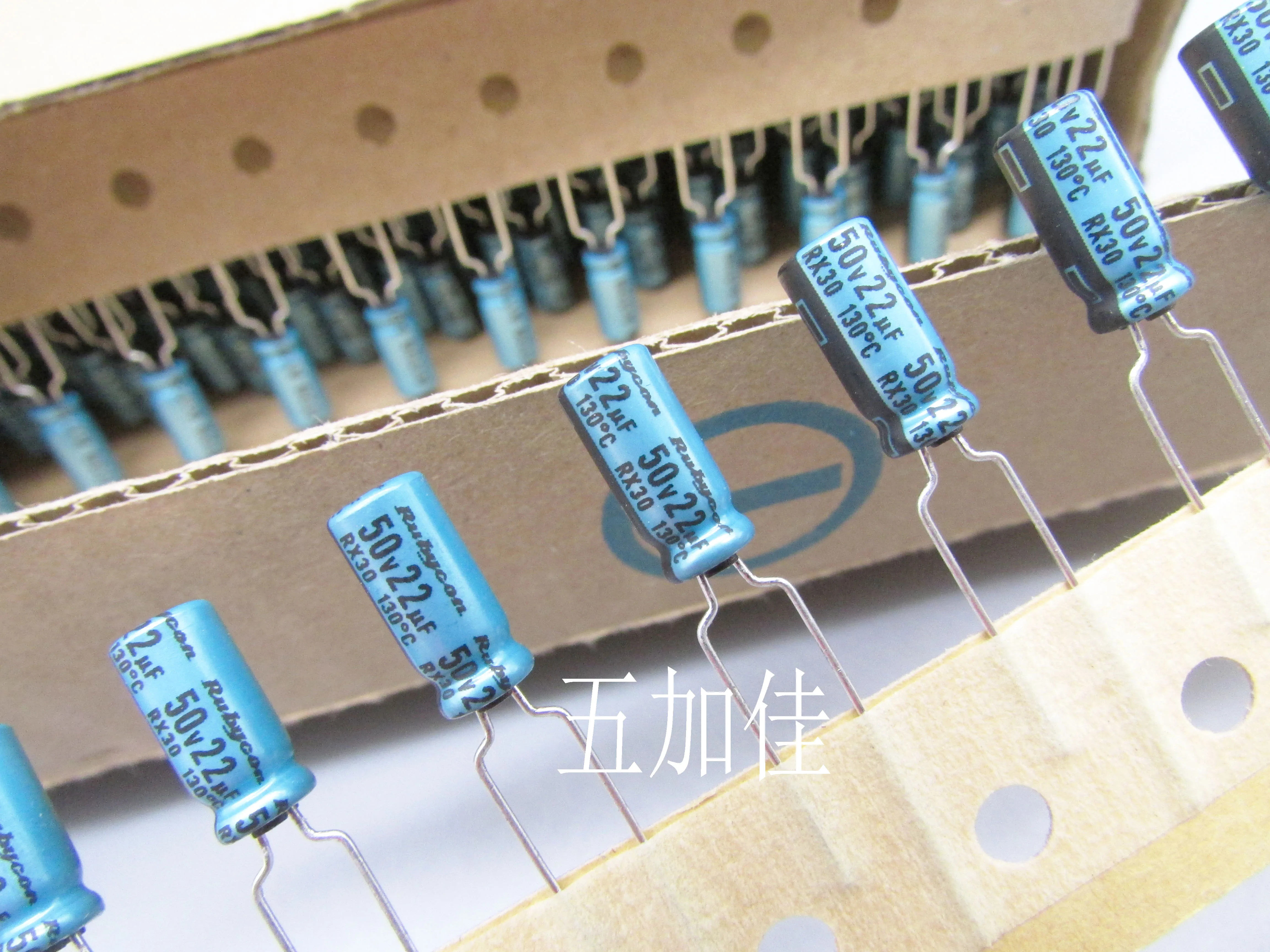 Original New 100% RX30 series 50V22UF 130 degrees 5X11 22UF 50V small aluminum electrolytic capacitor P=5.08MM (Inductor)