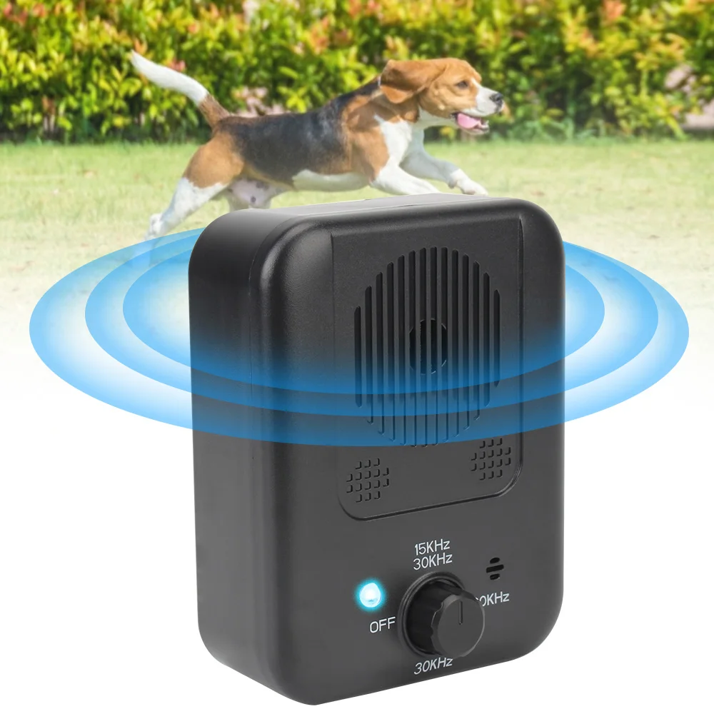 Rechargeable Outdoor Dog Repeller Bark Suppressor Anti-Barking Device Anti-Noise Ultrasonic Pet Dog Repeller