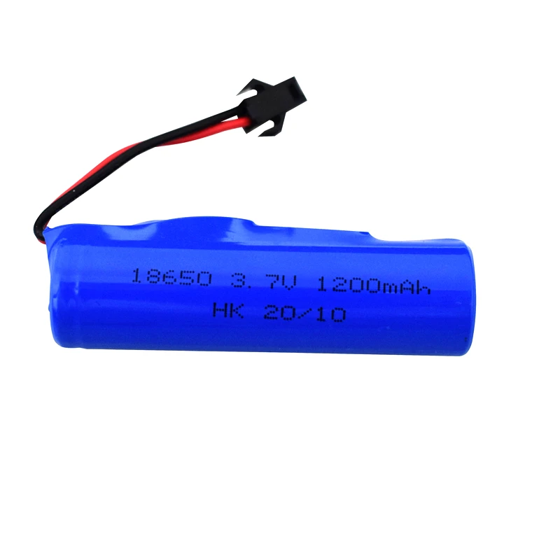 3.7V 1200mAh 18650 Lipo caricabatterie per DE45 RC auto 1:14 fuoristrada 4WD arrampicata ad alta velocità Drift Racing batteria di ricambio