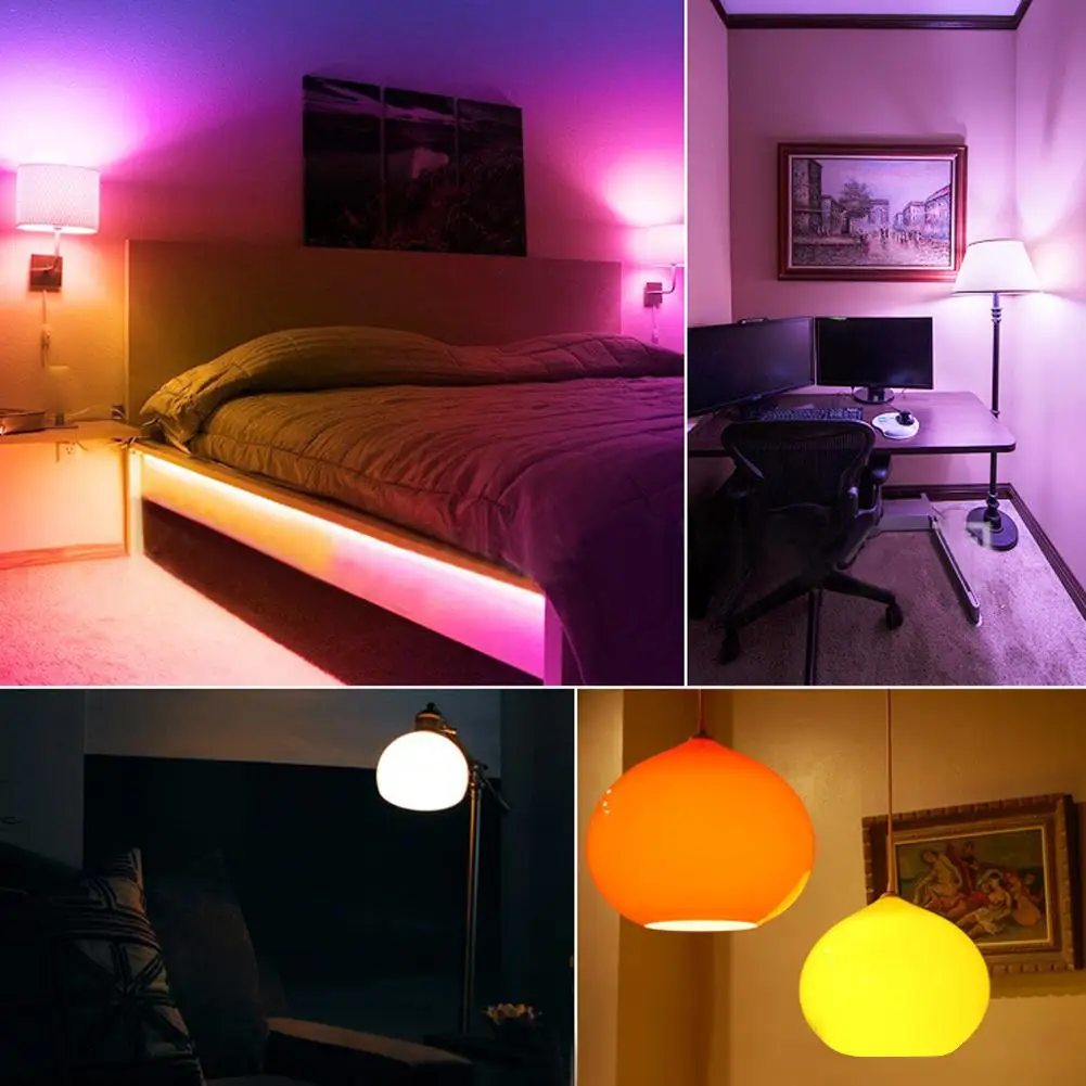 3W E27หลอดไฟLEDสีเปลี่ยนหลอดไฟด้วยรีโมทคอนโทรลสำหรับตกแต่งบ้านเวทีบาร์ปาร์ตี้