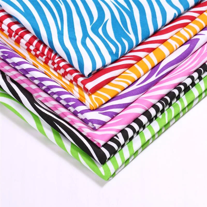 50*150CM Zebra pattern dyed polyester fabric printed fabric for Headwear shoes hats toys tablecloth crafts DIY Handmade