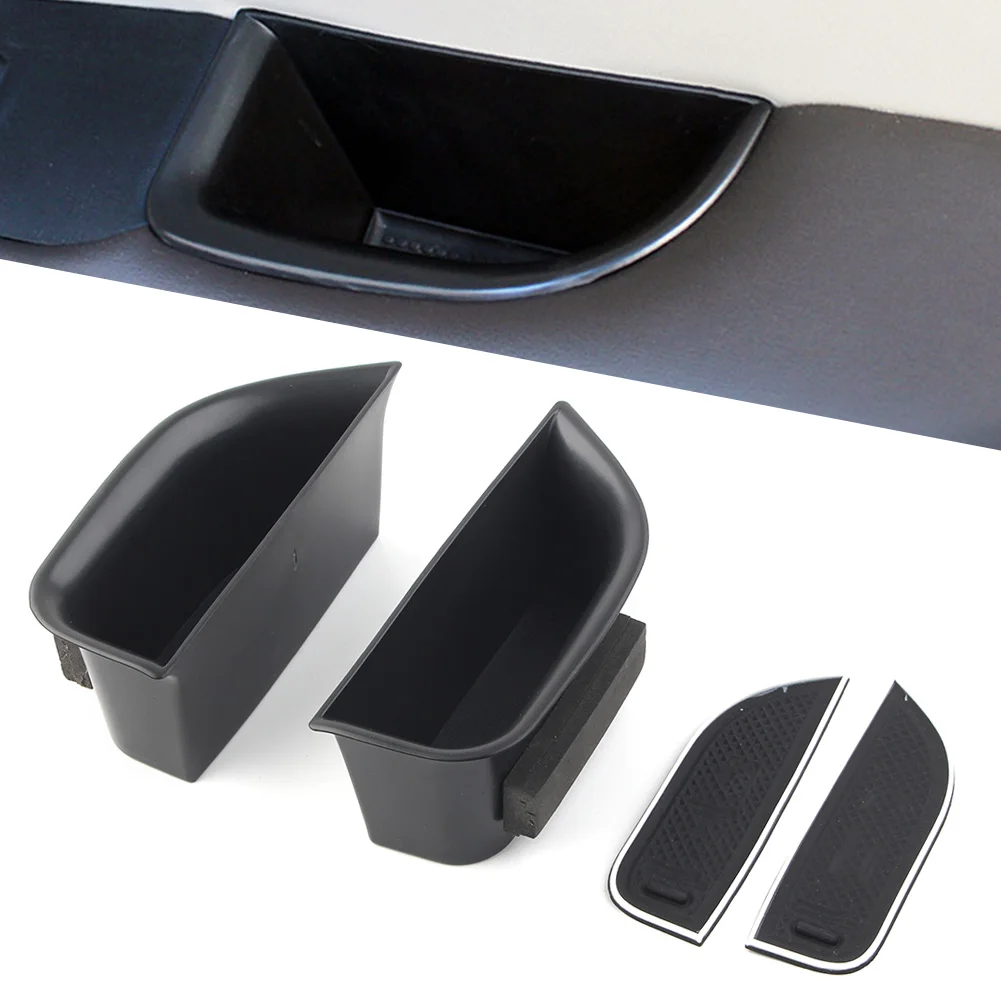 2PCS Car Rear Door Storage Box Organizer Container Holder For Lincoln MKZ 2014 2015 2016 Sedan Left Drive