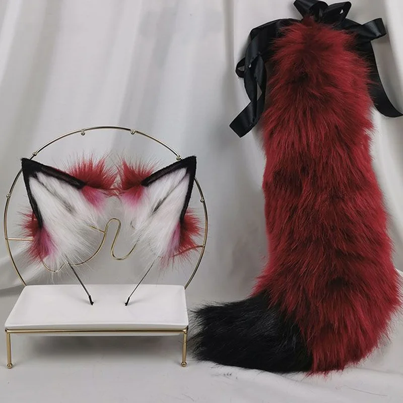 

Animal ears KC animal tail headdress lolita Tail Free Shipping X