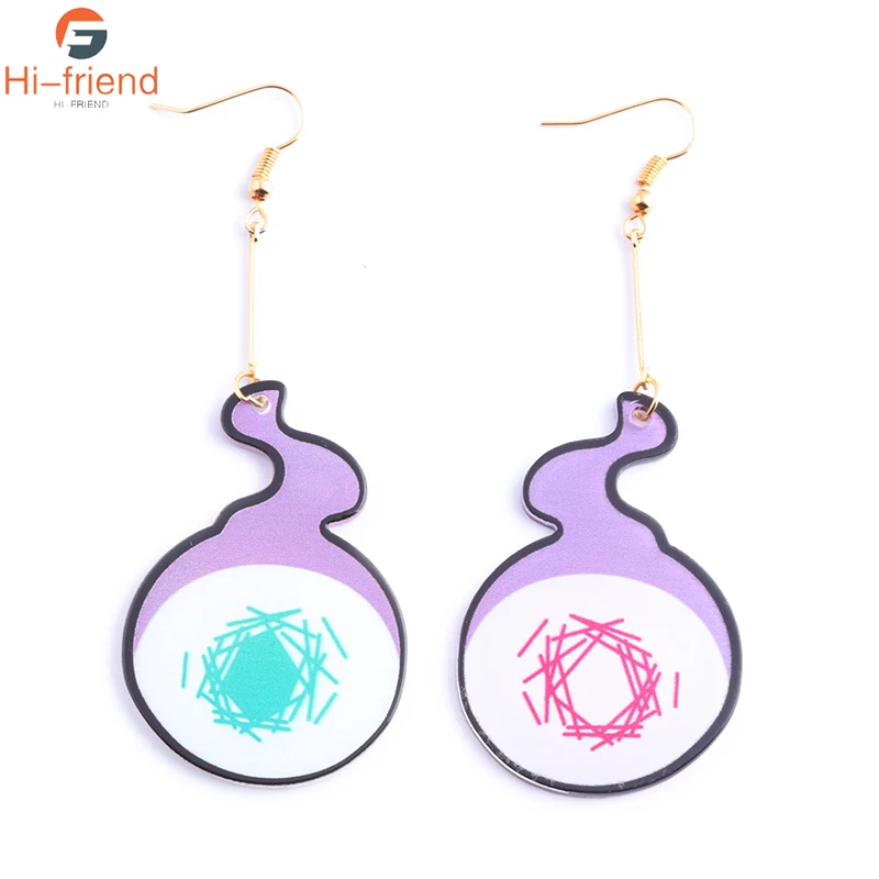 Anime Toilet-Bound Hanako Kun Earrings for Women Men Cosplay Yugi Amane Earring Ear Stud Costume Accessories