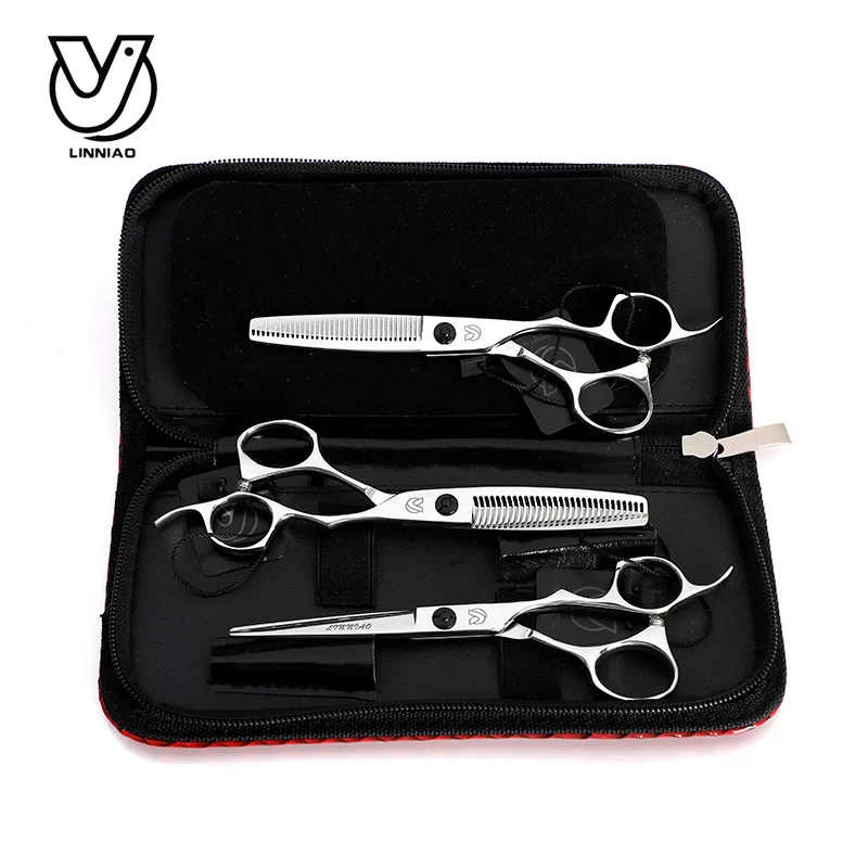 

Barber use Hairdresser Scissor 6 inch Hair Cutting Scissors Barber Shear Sharp Blade Thinning Scissor Tesouras De Cabeleireiro