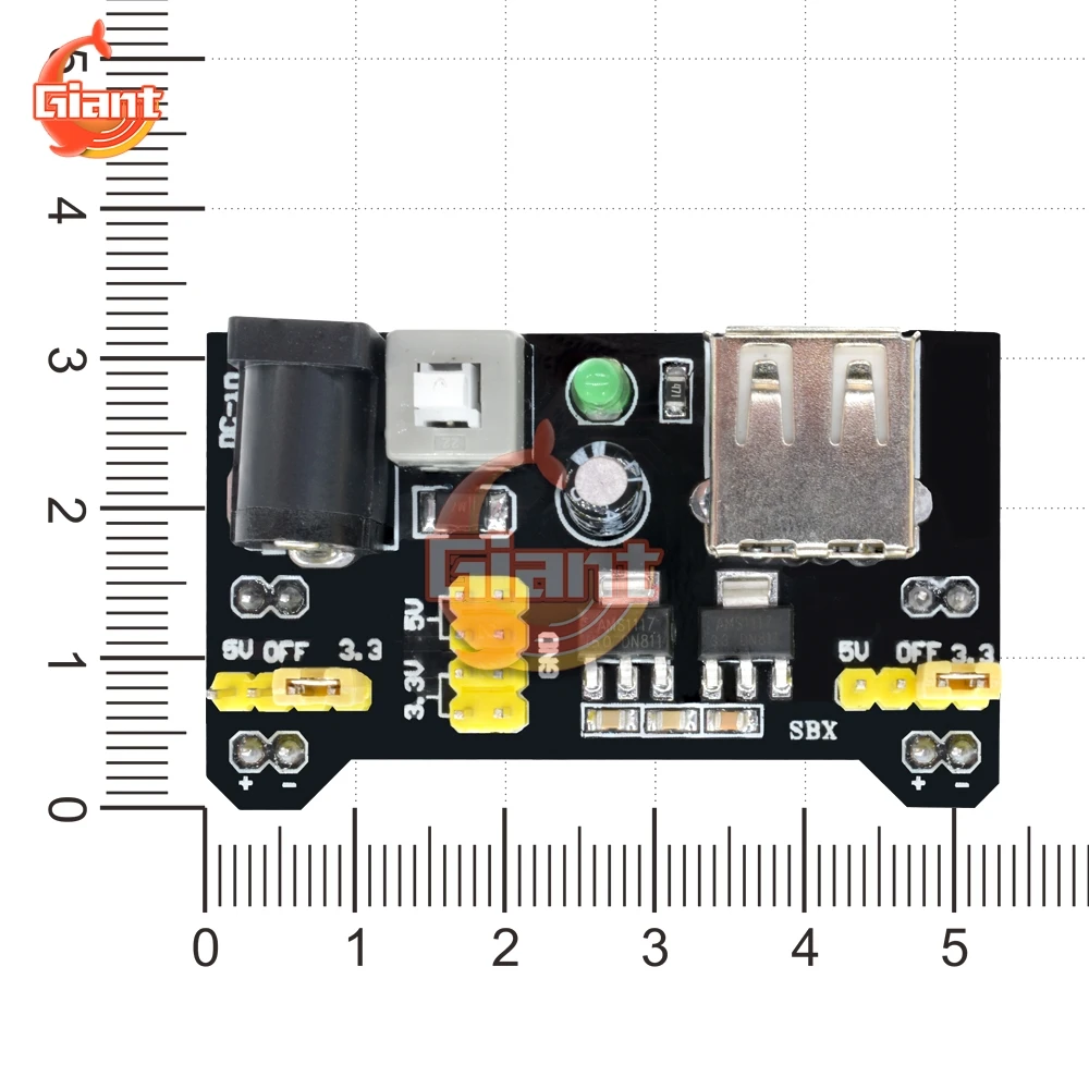 Modul Suplai Daya Papan Sirkuit 3.3V 5V MB102 + MB-102 830 Poin Papan Roti Prototipe untuk Kit Arduino + 65 Kabel Jumper Grosir