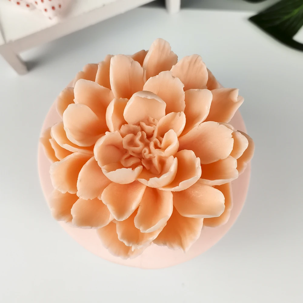 HC0286 PRZY Flower Soap Mold Decoration Plant Molds Flowers Molds Silicone Lotus Candle Moulds Bouquet Making Clay Mould