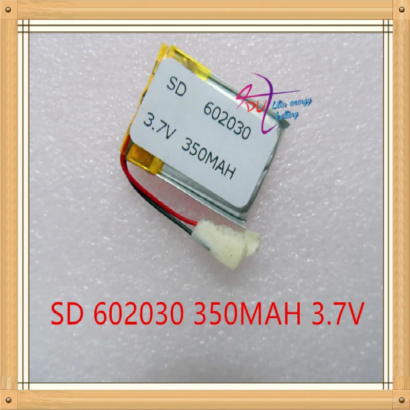 لتر بطارية الطاقة 3.7 فولت 602030   مسجل قلم قراءة نقطة 350 مللي أمبير في الساعة، مكبرات صوت أحذية فلاش لاسلكية