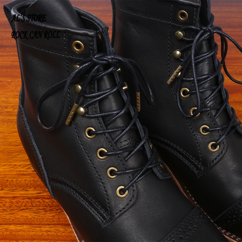 XW400 RockCanRoll Super Quality Size 35-52 Handmade Goodyear Welted Durable Italian Cowhide Boots Custom Made Available