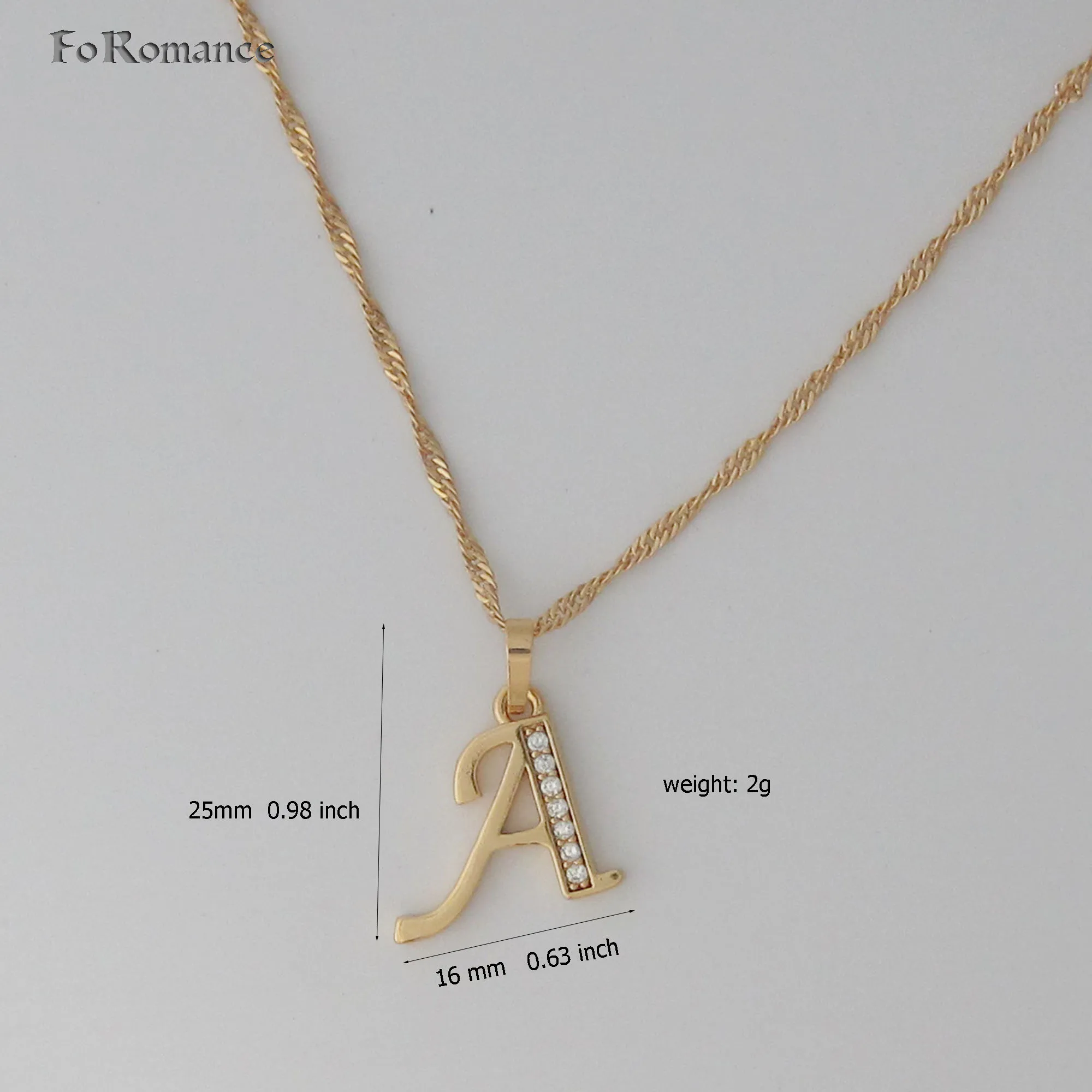 26 LETTERS GOLD COLOR 18\