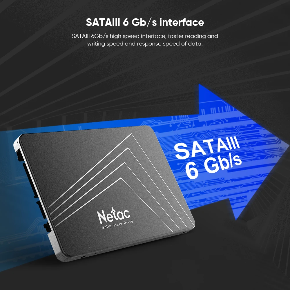 Netac 2.5'' SATA3.0 SSD 1TB 2TB 4TB Hard Drive HDD SSD 128GB 256GB
