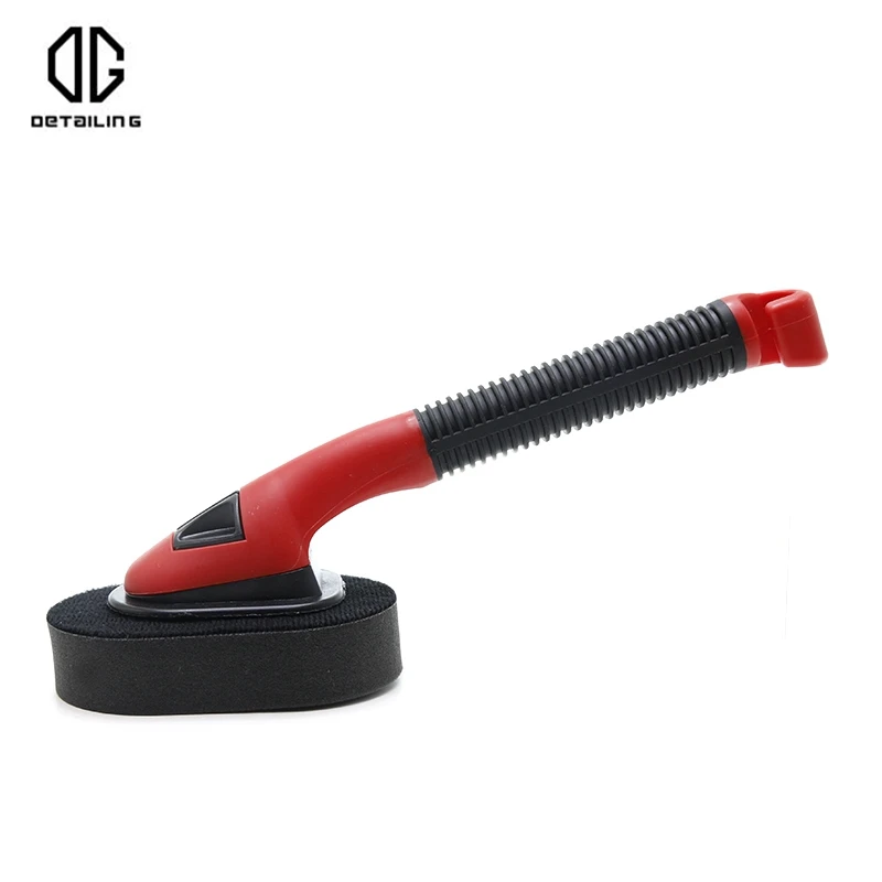 DETAILING Long Handle Wheel Cleaner Rim Cleaner Replaceable Sponge Brush for Cleaning Car and Tire Waxing