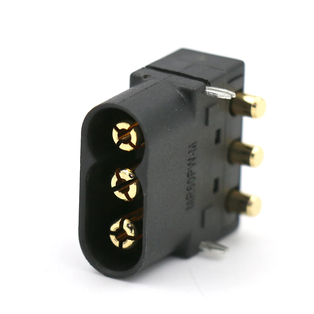 5 / 10 / 20pair Amass MR60PW Male MR60 Female Plug Three-core Gold-plated ESC Motor Connector For RC Aircraft Battery Drone Car