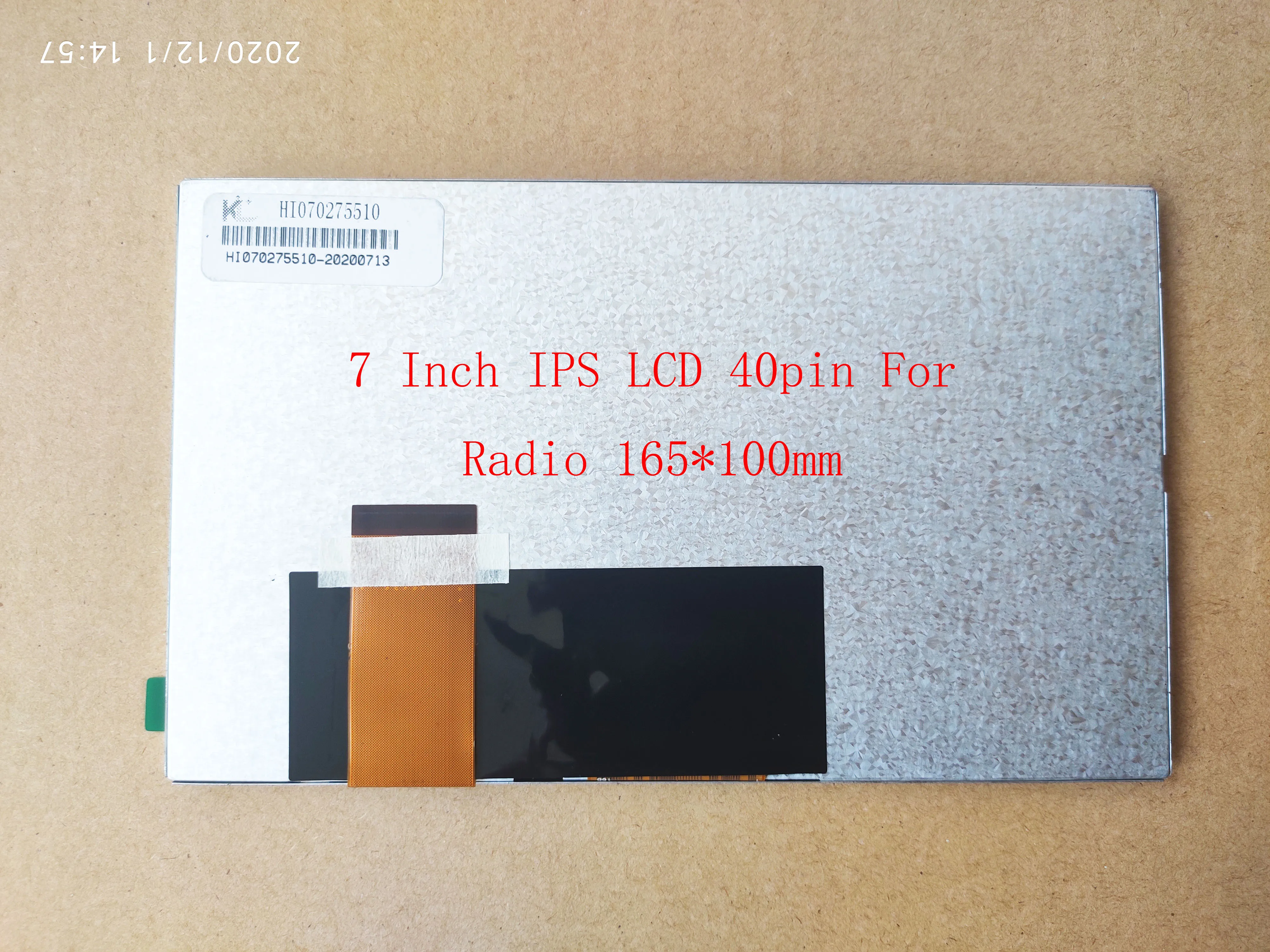 

7 Inch IPS LCD 40pin 165*100mm KL-HI070275510 WD070SHL40A KL-K0702S5527 K0703S5527 Universal For Radio