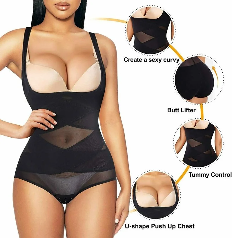 Women Waist trainer body shaper butt lifter Shapewear Bodysuit Belly Control belt Slimming pants Underwear Fajas Colombianas Top