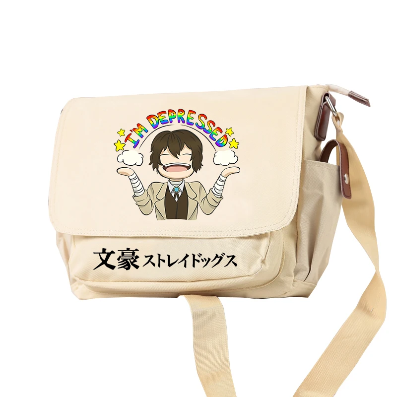 Bungo Stray Dogs Oxford School Bags Anime Travel Shoulder Bags Cartoon Students Bookbag Women Crossbody Bags Kawaii Handbags