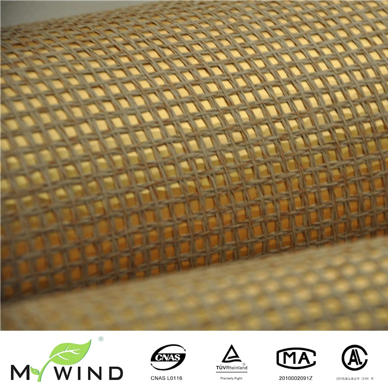 

MYWIND Free Sample Grasscloth Gold Wallpaper C325C Luxury 100% Real Natural Material Safety Innocuity 3D Wallcovering In Roll