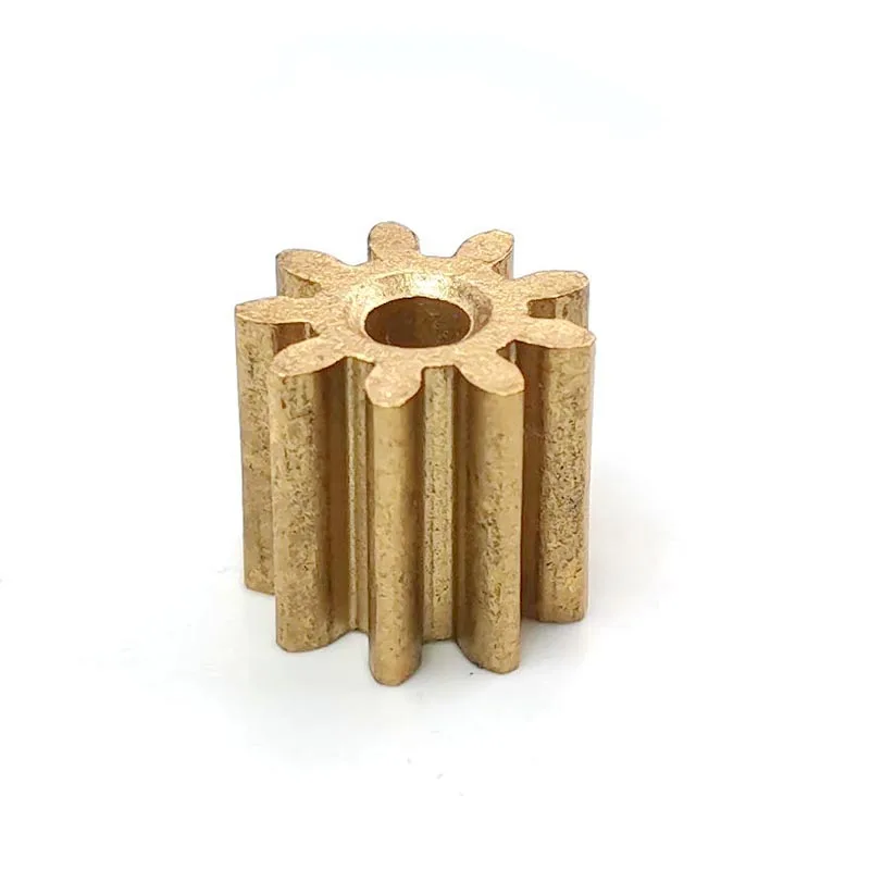 

9T 1M Copper Gear Module 1.0 9 Teeth Diameter 11mm Inner Hole 3.1mm Mini Pinion 93B Cog Wheels
