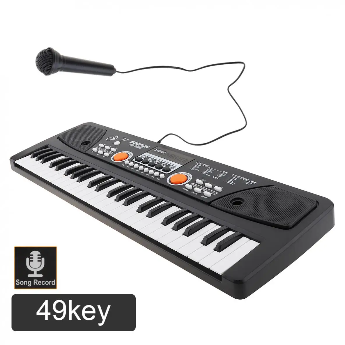 49 / 61 Keys Electronic Keyboard Piano Digital Music Key Board with Microphone Children Gifts Musical Enlightenment