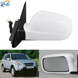 ZUK Car Exterior Door Rearview Mirror Assembly For HONDA CRV 2002 2003 2004 2005 2006 RD5 RD7 3-PINS No Heated / 5-PINS Heated