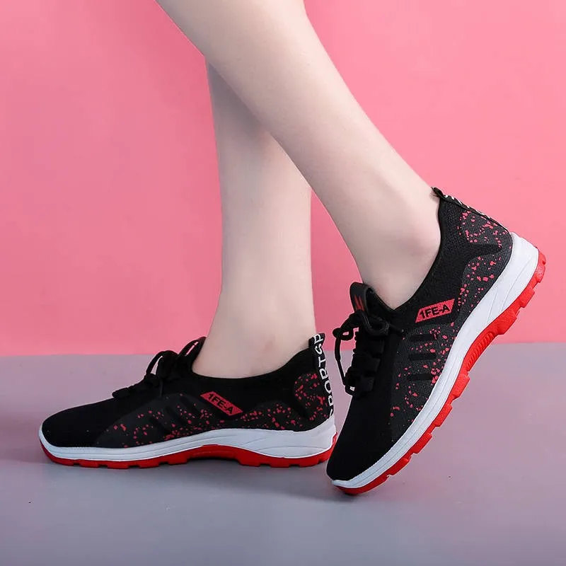 Running Shoes Women Platform Sneakers Summer Light Breathable Mesh Sports Shoes Ladies Outdoor Wear-resistant jogging Trainers