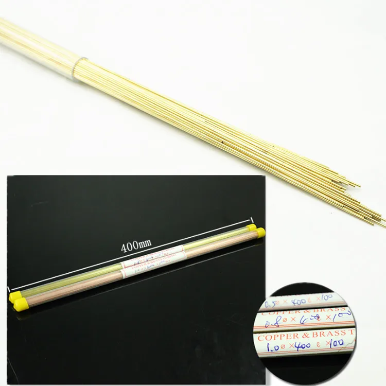 Multi Hole Brass Copper Tube For Edm Drilling Machine Wire Cutting Accessories Slow Running Electrode Consumables 1.2mmx400