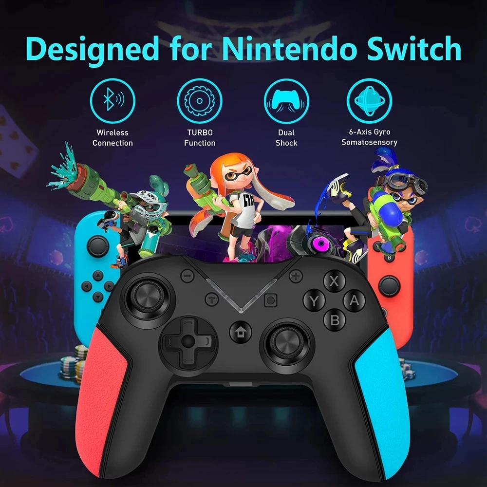 

[2025 New Version] Bluetooth Controller Wireless For Nintendo Switch Pro Controller Gamepad Joystick For Nintendo Switch Console