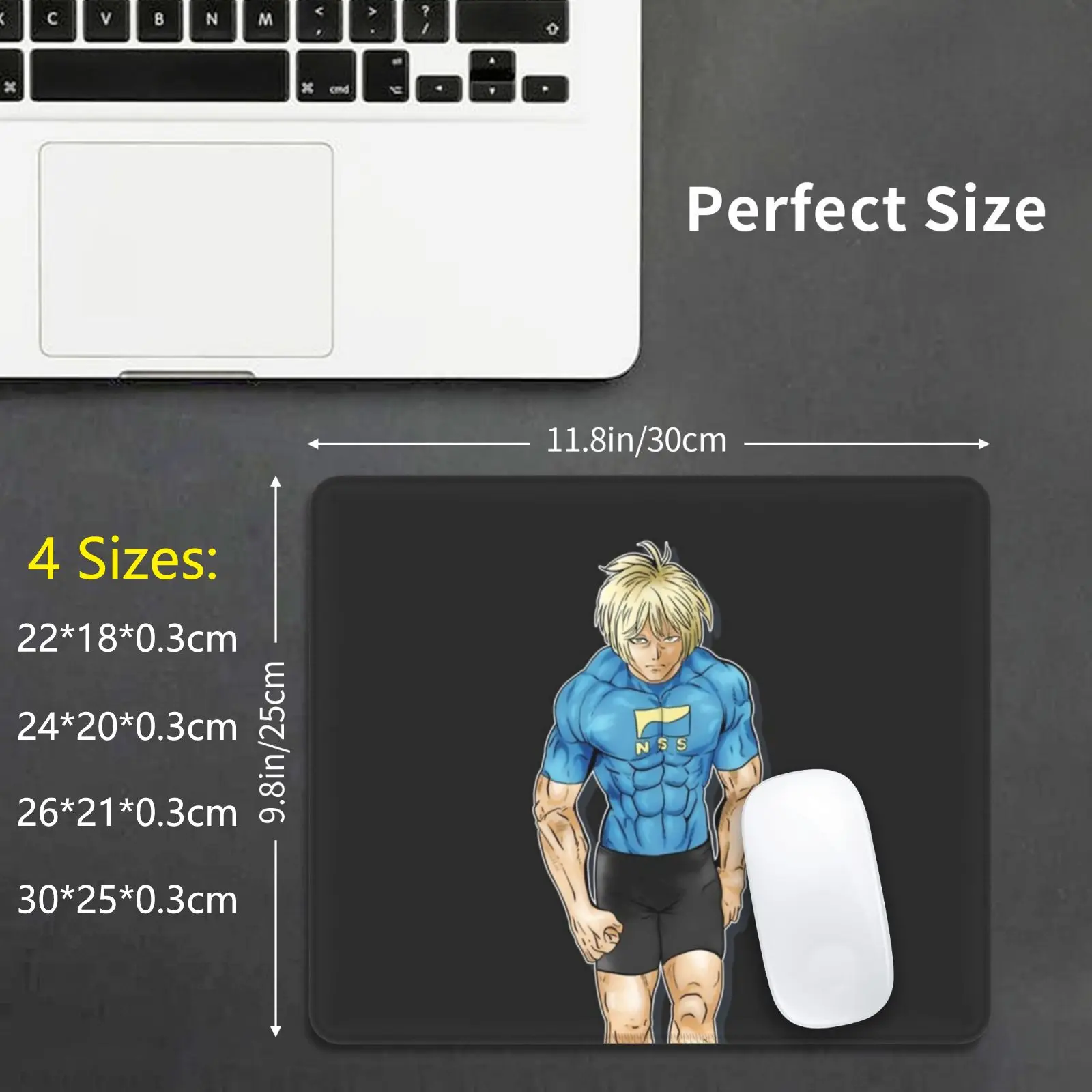 Cosmo Imai Mouse Pad DIY Print Kengan Ashura Cosmo Imai Anime Manga Martial Arts Fighter Muscle