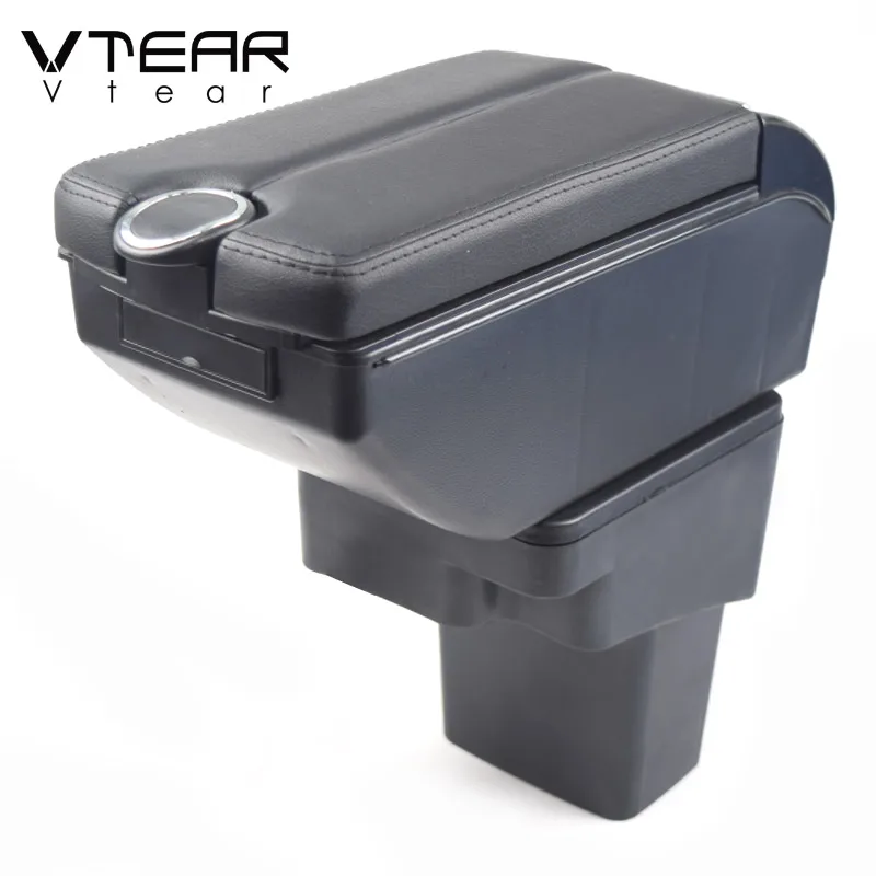 Vtear Armrest Center Storage Box Container Organizer Car-Styling Decoration Interior Accessories For Hyundai Accent Solaris 1 2