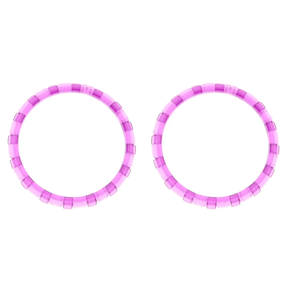 XOXNXEX 27 لون البلاستيك استبدال الملحقات لهجة خواتم لوحدة تحكم PS5