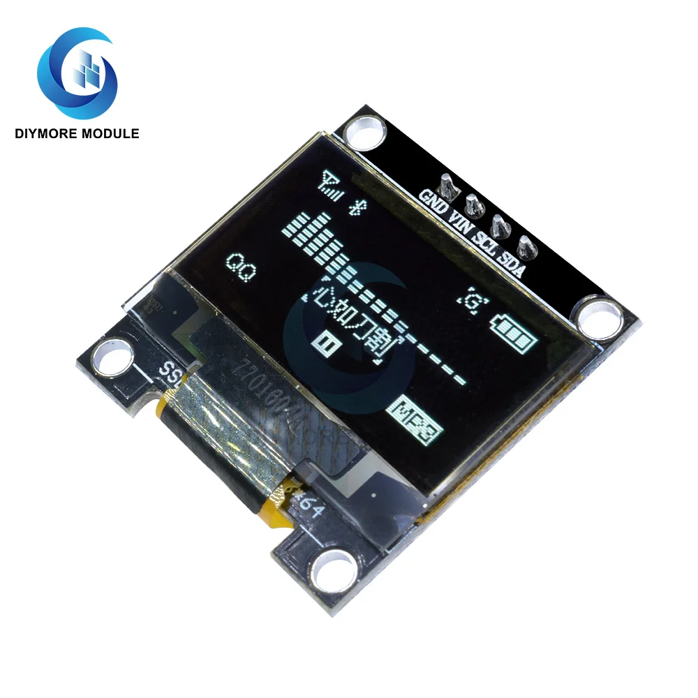 0.96 Inch 128*64 Oled Display Module Blauw/Wit/Geel SSD1306 Driver Controller Lcd Scherm Iic I2C interface 4 Pin Voor Arduino
