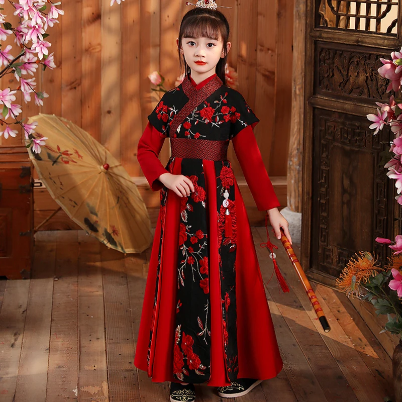 

New Arrival Kids New Year Clothes Ancient Student Dress Boy & Girl Party Perform Photography Robe Baby Traditional Costume