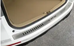 Stainless steel rear bumper protection window sill outside trunks decorative plate pedal suitable for honda CRV CR-v 2007-2011