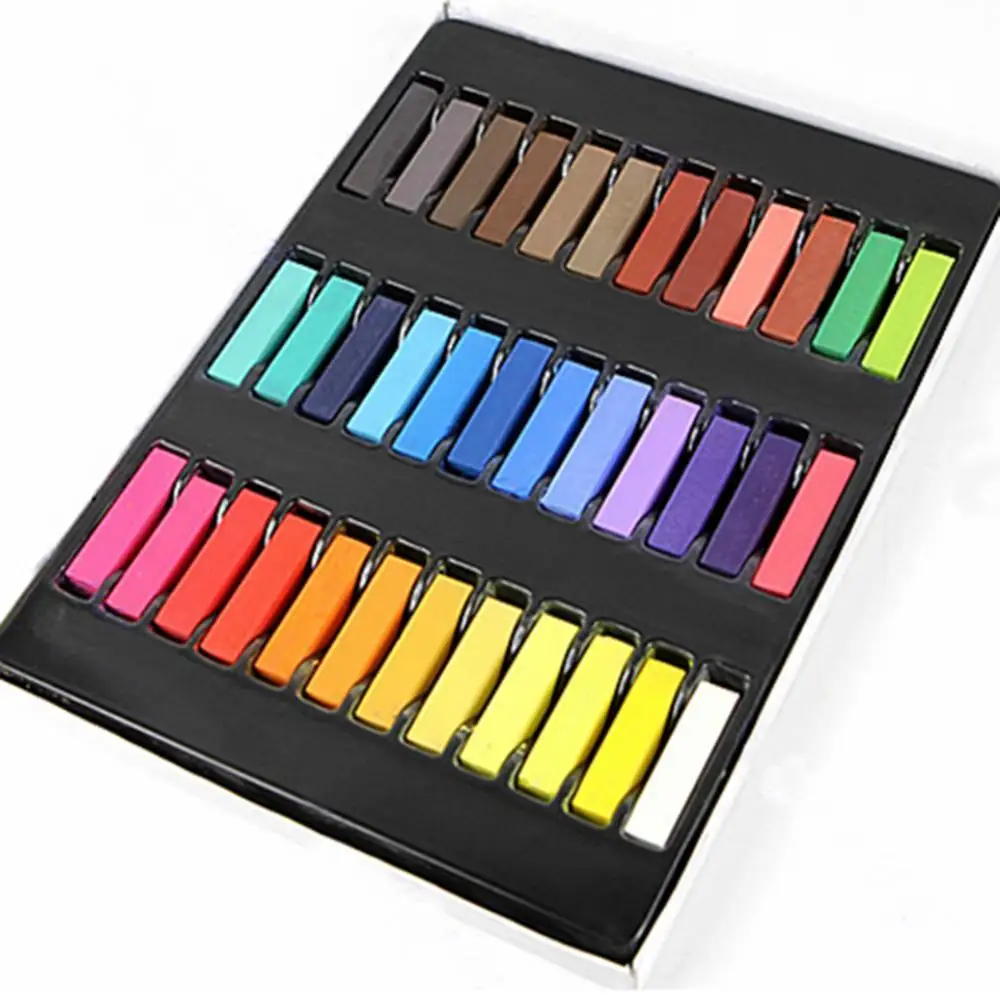 Fashion Temporary Hair Colors Hair Chalk Dye Soft Hair Pastels Kit Hair Coloring Crayons Easy Remove