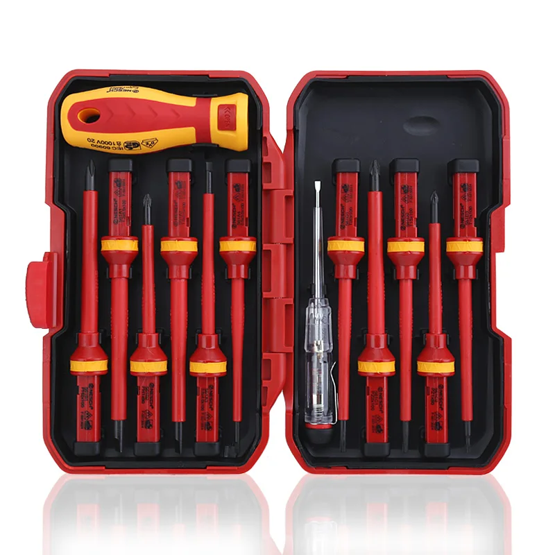 

13 IN 1 Screwdrivers Set Professional Electronic Insulated Screwdrivers High Slotted Durable Repair Hand Tools Set Accessories