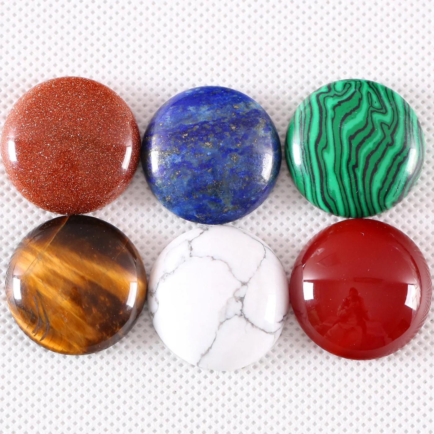 Natural Stone Onyx No Drilled Hole 25MM Round Cabochon