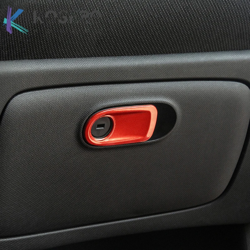 Car Interior Glove Box Handle Cover Sticker Decoration Strip For Mercedes Smart 453 Fortwo Forfour Car Styling Accessories view 2