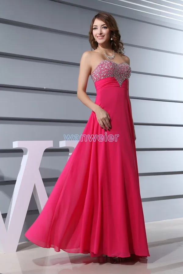 Vestido de noiva, novo vestido formal, 2018, em chiffon, longo, dama de honra, com contas, cor personalizada