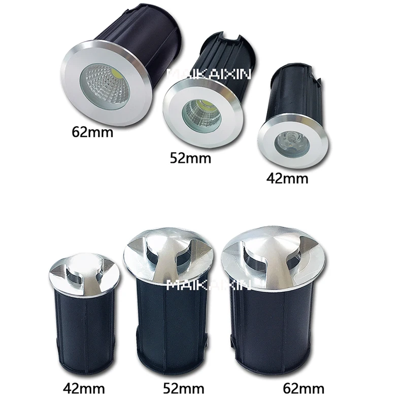 Iluminación Exterior IP67 DC12/24V, 3W, 5W, para jardín, patio, escaleras, suelo, lámparas empotradas, foco subterráneo, 220V