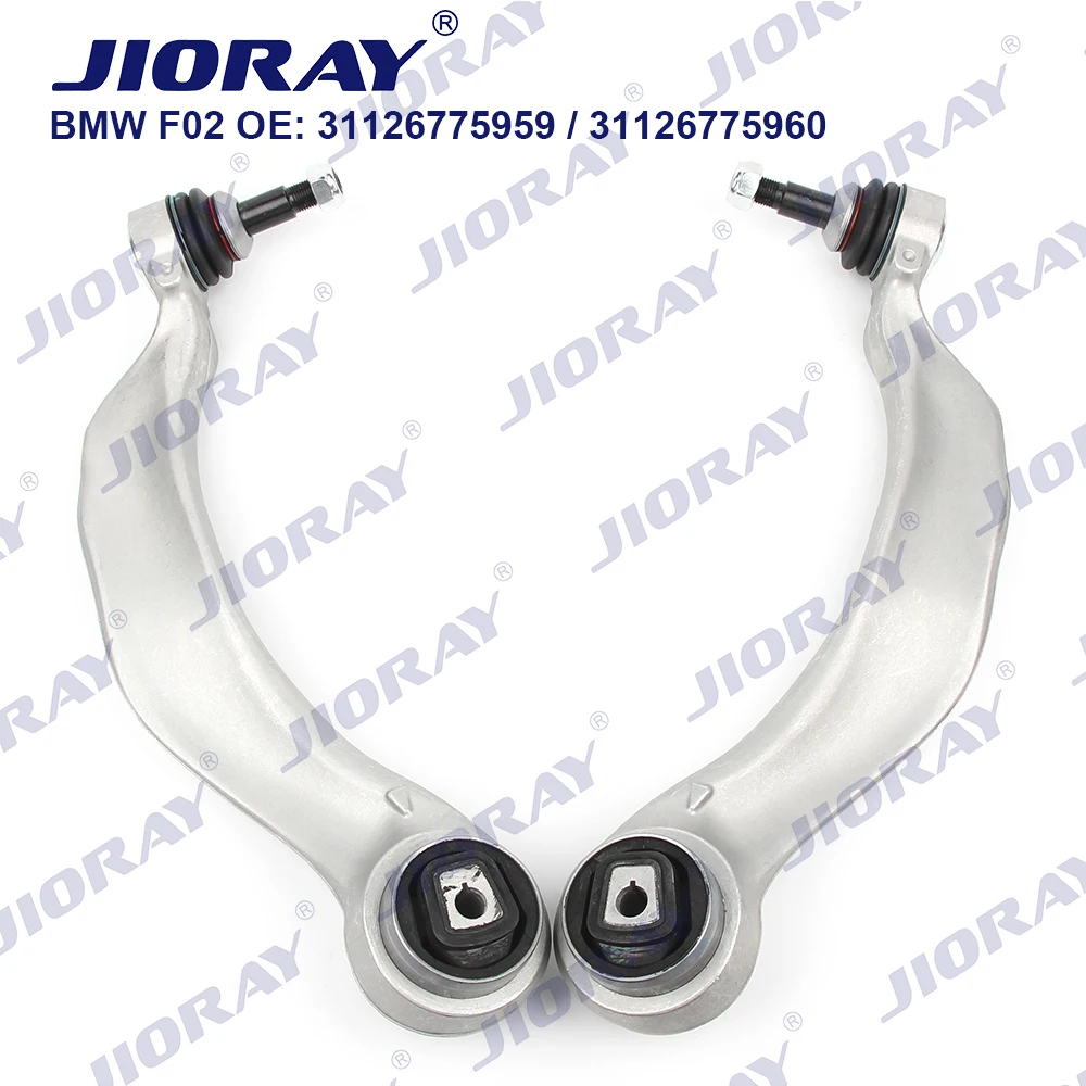 JIORAY Pair Front Lower Suspension Control Arm Curve For BMW 7 Series F07 F01 F02 F03 F04 31126775959 31126775960