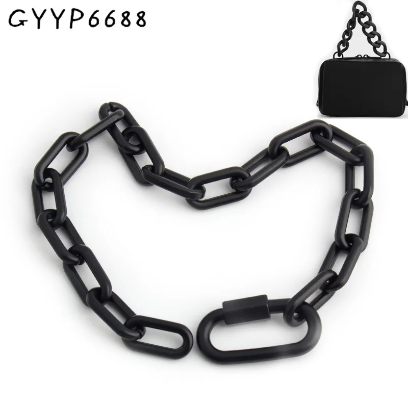 

1-5-10 pieces 3mm thick 10mm width Black Zinc Alloy Bag chain bag chain strap Handbag chain